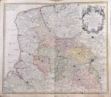 2 Landkarten Frankreich Mitte 18 Jhd.
