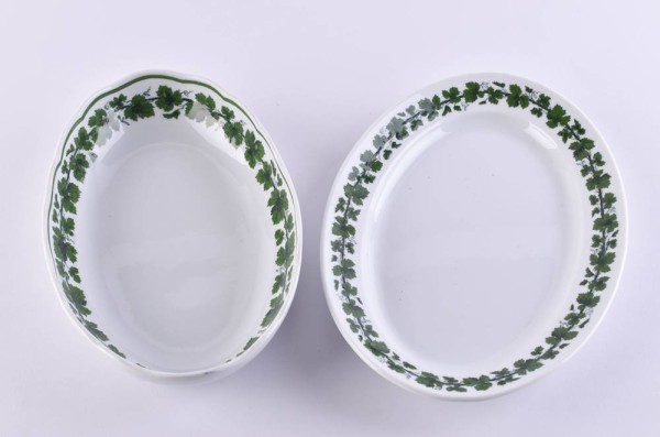 1 offering bowl & 1 offering plate Meissen