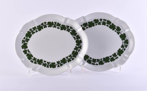 Paar Anbietplatten Meissen