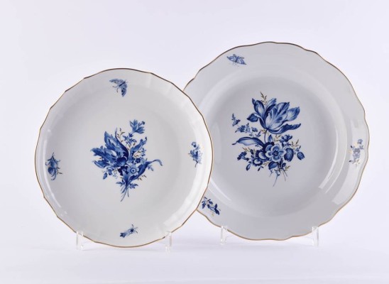 2 large Meissen bowls