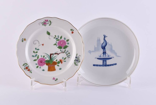 2 Teller Meissen