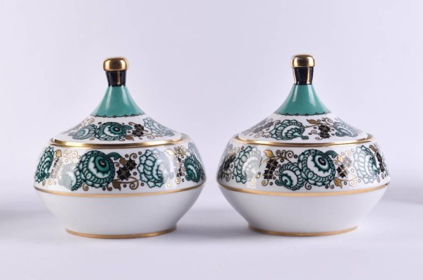 Pair of lidded boxes Hutschenreuther