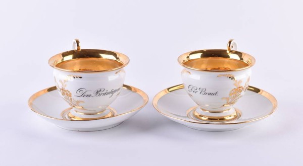 Pair of wedding cups Meissen 18th cent.