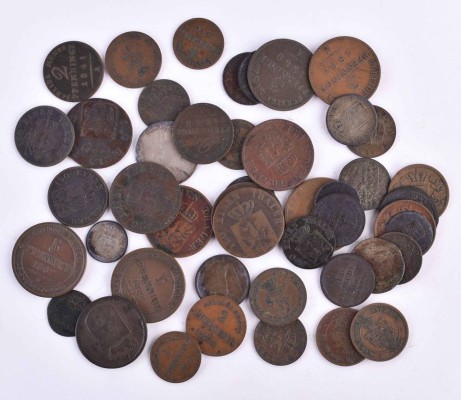 Small coins old Germany Prussia, Saxony and others