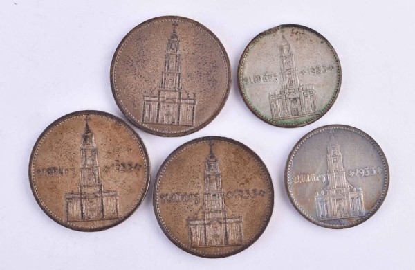 Konvolut Deutsches Reich, 2 Mark und 3 Mark