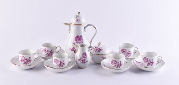 Mocha service for 6 persons Meissen