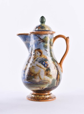 Majolica jug, attributed to Antonio GRUE (1655-1723)